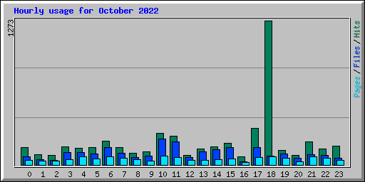 Hourly usage for October 2022