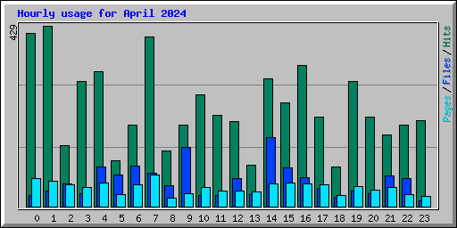 Hourly usage for April 2024