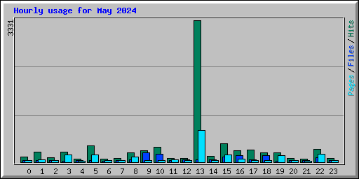 Hourly usage for May 2024