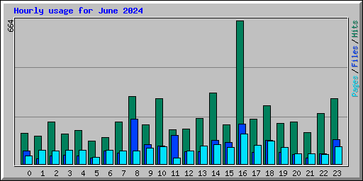 Hourly usage for June 2024